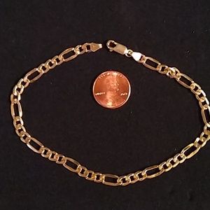 14k Gold 10 inch, 5.5 mm Mens braclet